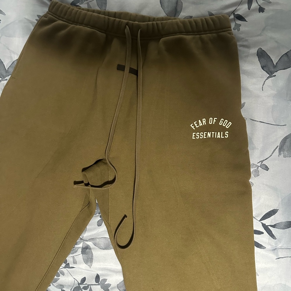 Fear of God Tan Sweatpants with Elastic Waistband